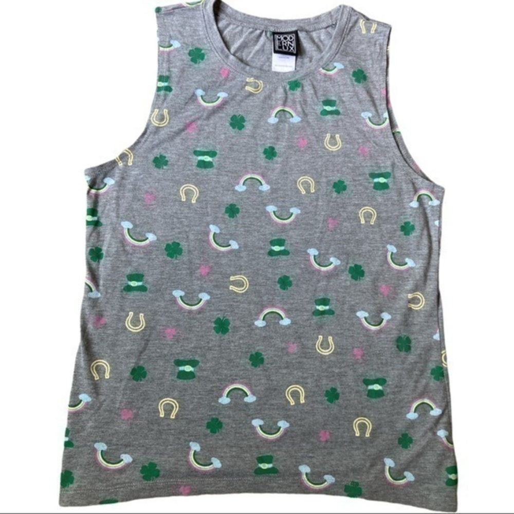 Modern Lux size large sleeveless top grey Clovers